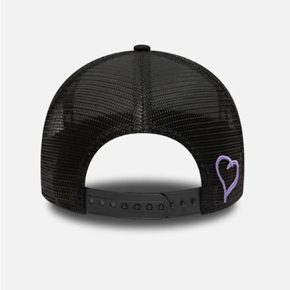 NEW ERA x FRESH EGO KID MESH BLACK & PURPLE TRUCKER - Picture 5 of 6